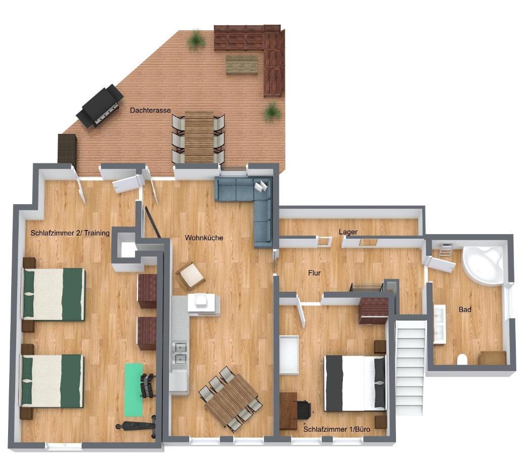 Tucan - Rooftop Terrace With View, Bbq, Ps4+Stream Marburg Exterior foto